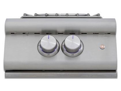 Blaze Premium LTE Built-In Gas High Performance Power Burner W/ Wok Ring & Stainless Steel Lid
