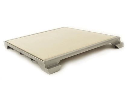 Blaze Professional LUX 15-Inch Ceramic Pizza Stone With Stainless Steel Tray