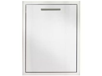 Blaze 20-Inch Roll-Out Stainless Steel Double Trash / Recycling Bin