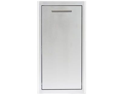 Blaze 13-Inch Narrow Roll-Out Stainless Steel Trash Bin 