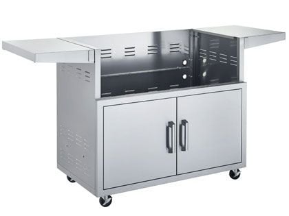 Broilmaster Stainless Steel 42-Inch Cart with 2 Fold-Down Side Shelves