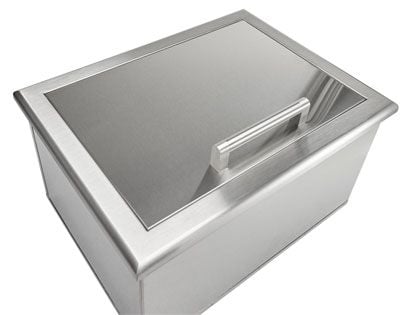 Coyote 25-Inch Stainless Steel Drop In Ice Bin Cooler