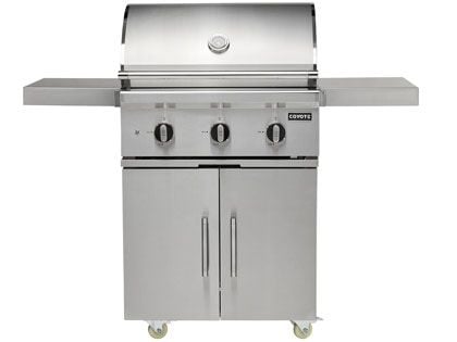 Coyote C-Series 30-Inch 3-Burner Gas Grill on Cart