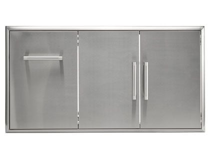 Coyote 45-Inch Double Access Doors With Roll Out Trash/Propane Tank Drawer