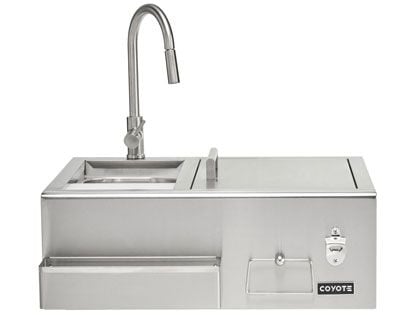Coyote 30-Inch Stainless Steel Built-In Refreshment Center
