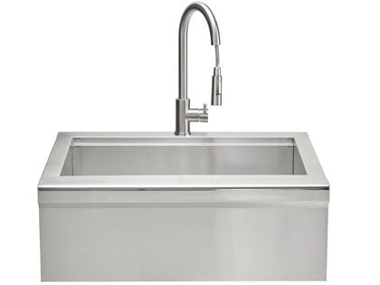 Coyote 30-Inch Farmhouse Sink & Faucet