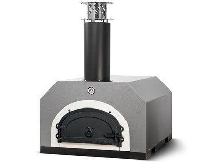 Chicago Brick Oven CBO 500 Countertop Wood Fired Pizza Oven - Silver Vein