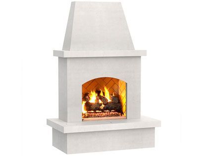 American Fyre Designs 67-Inch Contractor's Model Outdoor Gas Fireplace - Vent Free