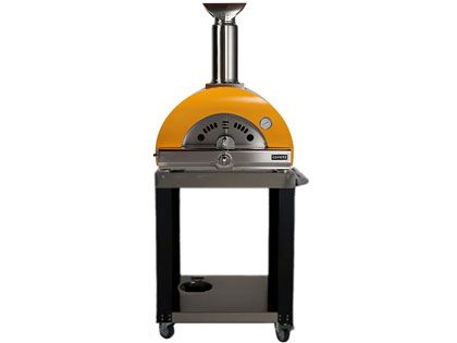 Coyote 30-Inch Hybrid Multi-Fuel Outdoor Pizza Oven - Yellow