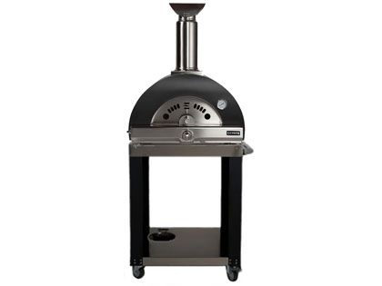 Coyote 30-Inch Hybrid Multi-Fuel Outdoor Pizza Oven C1PZ30HMB Black