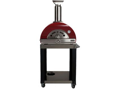 Coyote 30-Inch Hybrid Multi-Fuel Outdoor Pizza Oven - Red