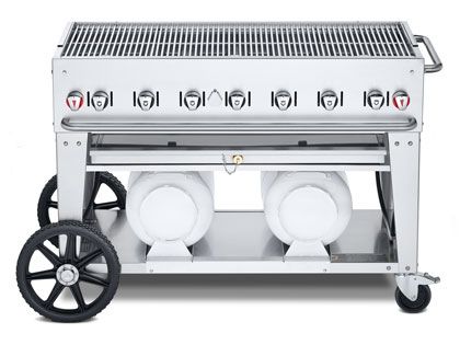 Crown Verity 48-Inch Club Series Propane Gas Grill with Horizontal Tanks