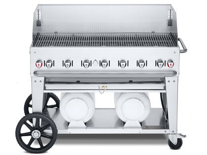 Crown Verity 48-Inch Club Series Propane Gas Grill with Windguard Package & Horizontal Tanks