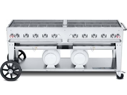 Crown Verity 72-Inch Club Series Propane Gas Grill with Horizontal Tanks