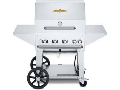 Crown Verity 30-Inch Mobile Gas Grill with Pro Package