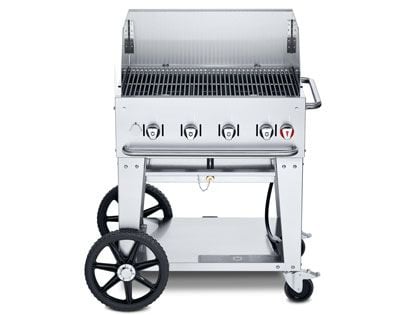 Crown Verity 30-Inch Mobile Gas Grill with Windguard Package