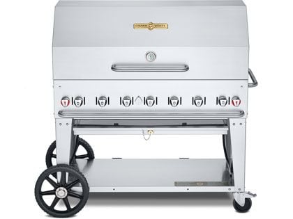 Crown Verity 48-Inch Mobile Gas Grill with Roll Dome Package