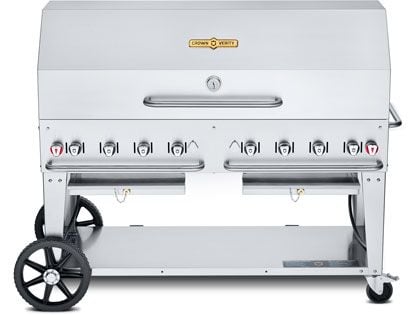Crown Verity 60-Inch Mobile Gas Grill with Roll Dome Package
