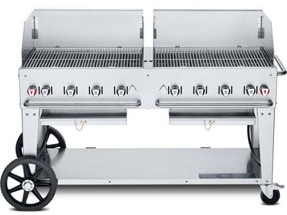 Crown Verity 60-Inch Mobile Gas Grill with Windguard Package