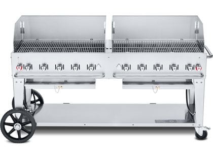 Crown Verity 72-Inch Mobile Gas Grill with Windguard Package