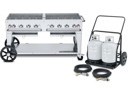 Crown Verity 60-Inch Mobile Propane Gas Grill & Propane Cart
