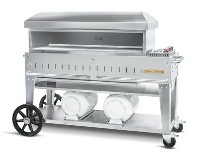 Crown Verity Club Series 48-Inch Propane Gas Pizza Oven with Horizontal Tanks