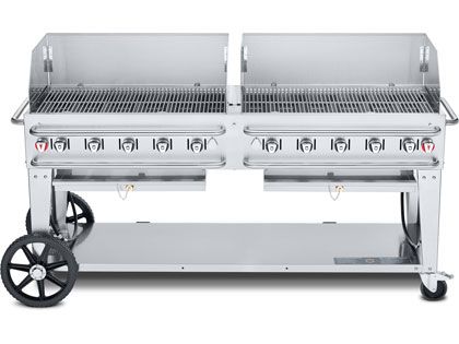 Crown Verity 72-Inch Rental Propane Gas Grill with Windguard Package