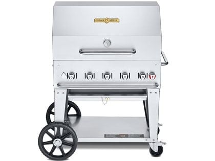 Crown Verity 36-Inch Mobile Gas Grill with Roll Dome Package