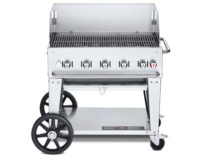 Crown Verity 36-Inch Mobile Gas Grill with Windguard Package