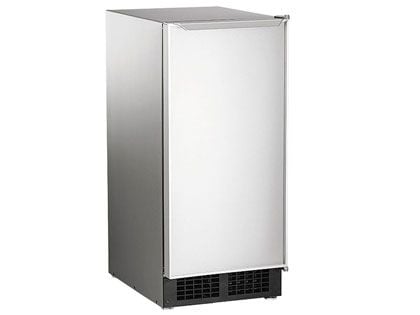 Scotsman 30 Lb. 15-Inch Under-Counter Gourmet Ice Machine With Gravity Drain Pump - Stainless Steel Cabinet & Aluminum Front Panel