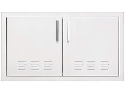 Summerset 33-Inch Stainless Steel Vented Double Access Door with Hidden Hinge