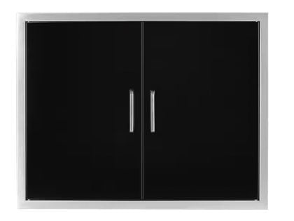 Wildfire 38 X 24 Black 304 Stainless Steel Double Access Door 