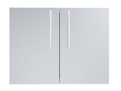 Sunstone Designer Series Raised Style 30-Inch Stainless Steel Double Door Dry Storage Pantry