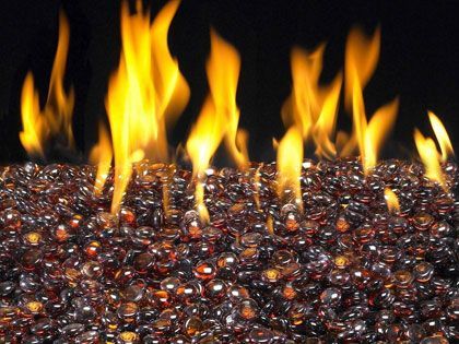 American Fyre Designs Fire Glass Gems - Deep Amber