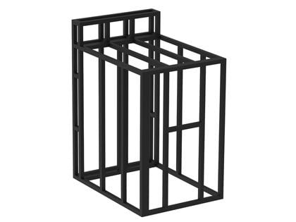 Videl 24-Inch KD Island Table Top Frame with Backsplash