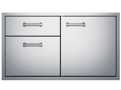 Delta Heat 36-Inch Stainless Steel Access Door & Double Drawer Combo