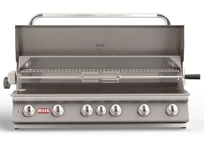 Bull Diablo 46-Inch 6-Burner Built-In Gas Grill With Rear Infrared Burner & Rotisserie Kit
