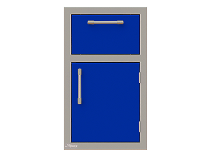 Alfresco 17-Inch Stainless Steel Right-Hinged Soft-Close Door & Drawer Combo
