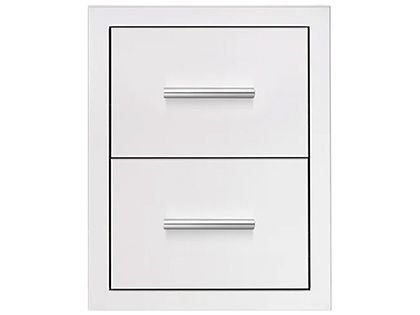 Summerset 17-Inch Stainless Steel Masonry Double Access Drawer