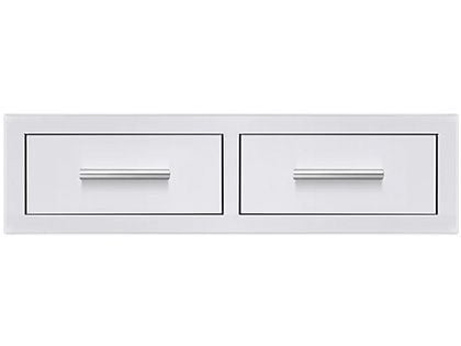 Summerset 32-Inch Stainless Steel Flush Mount Horizontal Double Access Drawer 
