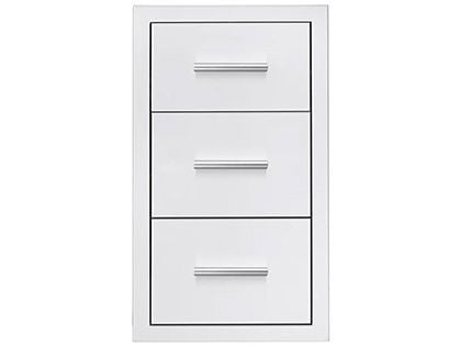 Summerset 17-Inch Stainless Steel Triple Drawers