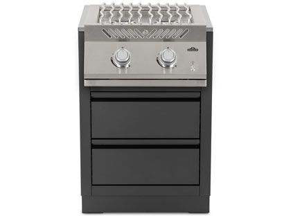 Napoleon 700 Series Dual Range Top Burner with Stainless Steel Cover and OASIS Under Grill Cabinet