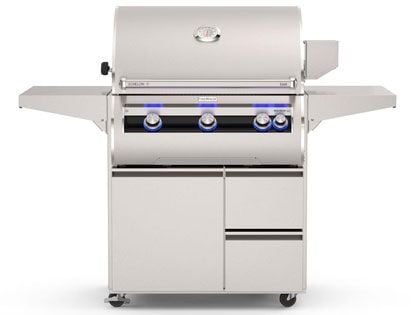 Fire Magic Echelon Diamond E660i 30-Inch Freestanding Gas Grill with Rotisserie, Left Side Infrared Burner & Analog Thermometer
