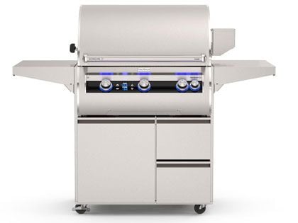 Fire Magic Echelon Diamond E660i 30-Inch Freestanding Gas Grill with Rotisserie, Left Side Infrared Burner & Digital Thermometer