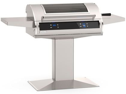 Fire Magic Electric EL500 30-Inch Post Mount Accessible ADA Electric Grill with Digital Timer, Dual Controls and Window