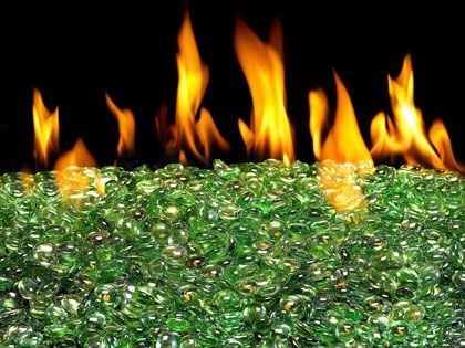 American Fyre Designs Fire Glass Gems - Emerald