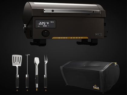 HALO 3-Piece Essentials Pellet Grill Bundle