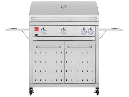 Fuego Pro 36-Inch 3-Burner Freestanding Gas Grill with Lights & Rear Rotisserie Burner