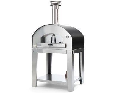 Firenze Hybrid Gas & Wood-Fired Pizza Oven on Cart - Anthracite