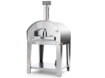 Firenze Hybrid Gas & Wood-Fired Pizza Oven on Cart - Stainless
